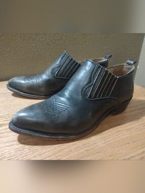 FRYE Billy Shootie Women's Size 9.5 Ankle Boots Leather Dark Gray